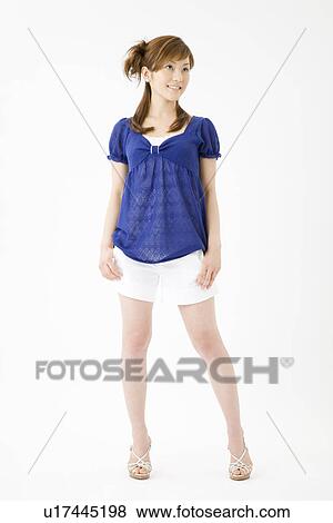 Stock Photo - Portrait of young woman. Fotosearch