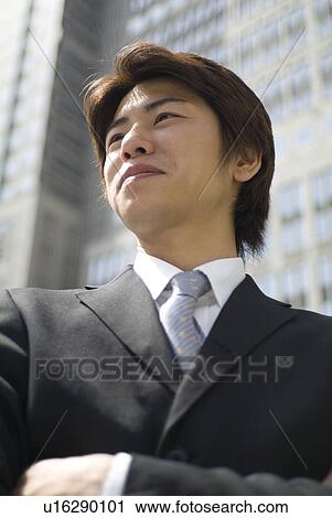 Stock Image - Portrait of businessman. Fotosearch