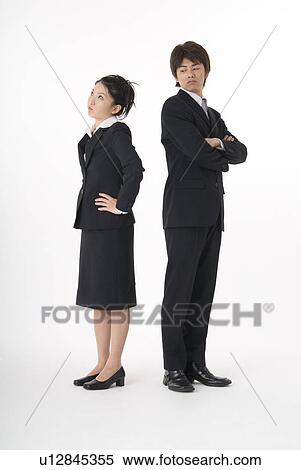 Stock Photography - Two people facing to relationship difficulties. Fotosearch