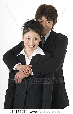 Picture - Young couple embraced. Fotosearch