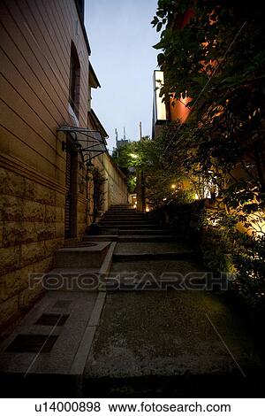 Kagurazaka, Tokyo, Japan View Large Photo Image Stock Photo - Kagurazaka, Tokyo, Japan. Fotosearch