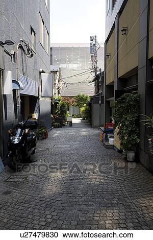 Narrow alley in Kagurazaka, Tokyo, Japan View Large Photo Image Stock Image - Narrow alley in Kagurazaka, Tokyo, Japan. Fotosearch