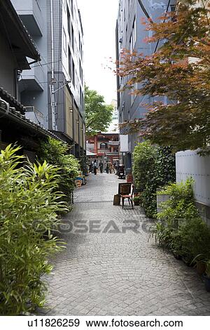 Narrow alley in Kagurazaka, Tokyo, Japan View Large Photo Image Stock Photo - Narrow alley in Kagurazaka, Tokyo, Japan. Fotosearch