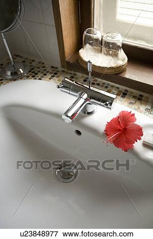 Bathroom sink View Large Photo Image Stock Photo - Bathroom sink. Fotosearch
