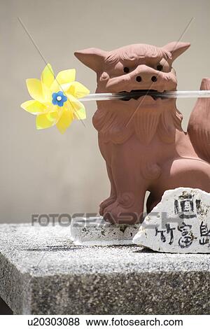Stock Photo - Guardian Deity in Okinawa Prefecture, Japan. Fotosearch