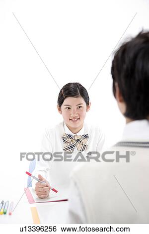 Middle school students studying View Large Photo Image Stock Photograph - Middle school students studying. Fotosearch