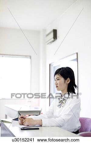 Teenage girl studying View Large Photo Image Stock Image - Teenage girl studying. Fotosearch