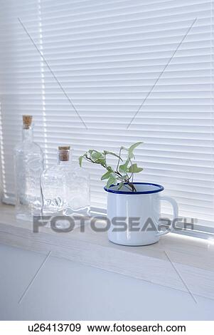 Stock Photo - Plants in mug. Fotosearch