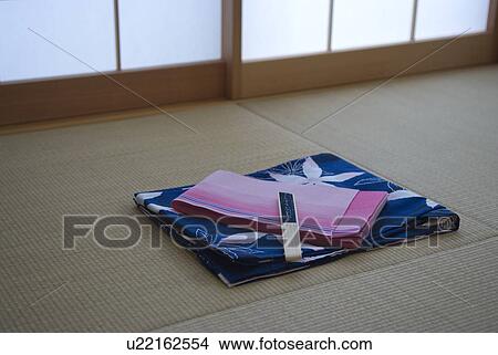 Yukata on tatami mat View Large Photo Image Picture - Yukata on tatami mat. Fotosearch