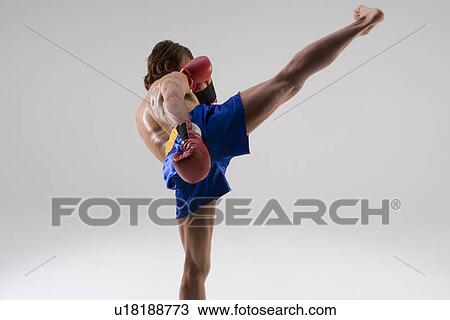 Stock Image - Kick boxer . Fotosearch