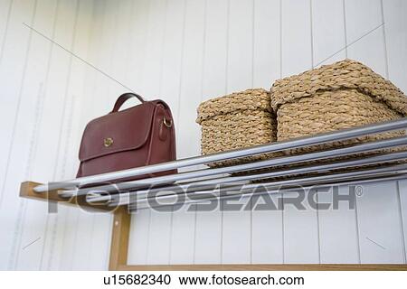 Stock Image - Bag and baskets. Fotosearch