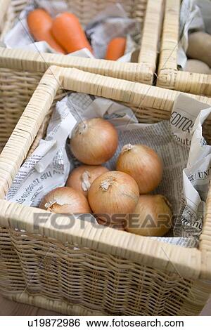 Stock Photograph - Vegetables in basket. Fotosearch