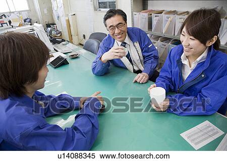 Mature man and young people drinking tea View Large Photo Image Stock Photography - Mature man and young people drinking tea. Fotosearch