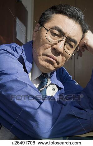 Portrait of mature man worried View Large Photo Image Stock Photo - Portrait of mature man worried. Fotosearch