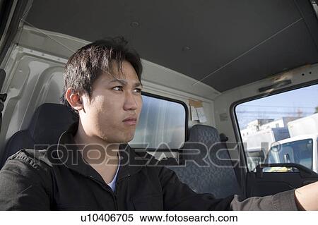 Portrait of truck driver View Large Photo Image Stock Photography - Portrait of truck driver. Fotosearch