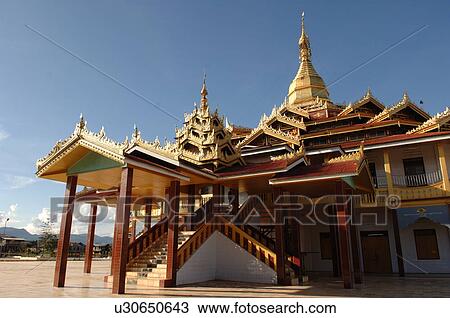 Stock Image - Buddhist Temple. Fotosearch