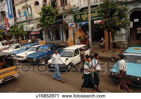 Busy streets of Mandalay View Large Photo Image Stock Image - Busy streets of Mandalay. Fotosearch