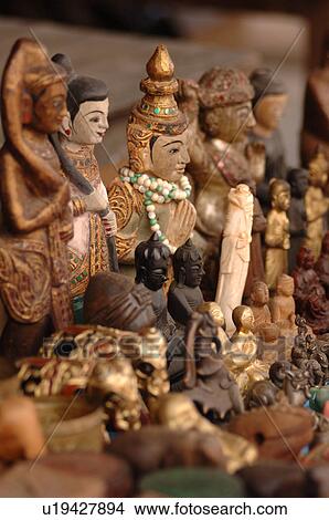 Picture - Statues on display in marketplace. Fotosearch
