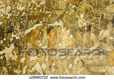 Close-up of a mural in a cave, Ajanta, Maharashtra, India View Large Photo Image Stock Image - Close-up of a mural in a cave, Ajanta, Maharashtra, India. Fotosearch