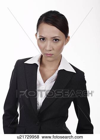 Stock Photo - Businesswoman in anger. Fotosearch