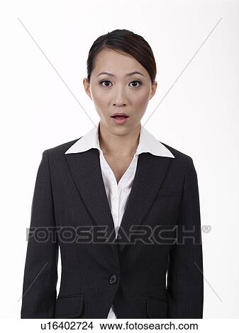 Picture - Businesswoman, Shock. Fotosearch