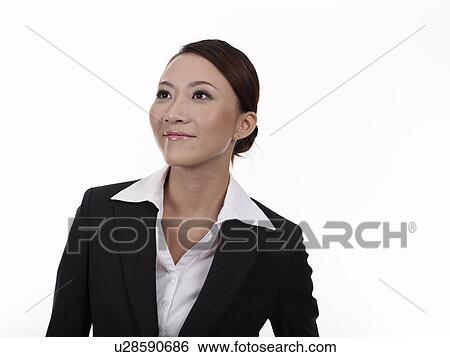 Stock Photograph - Businesswoman smiling. Fotosearch