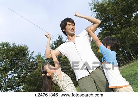 Children Holding Dad's Arm View Large Photo Image Stock Photograph - Children Holding Dad's Arm. Fotosearch