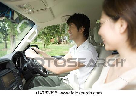 Couple in a Car View Large Photo Image Stock Photograph - Couple in a Car. Fotosearch