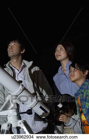 Family Watching Stars View Large Photo Image Picture - Family Watching Stars. Fotosearch
