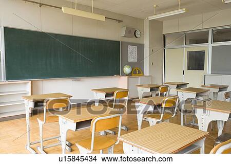 Picture - Empty Classroom. Fotosearch