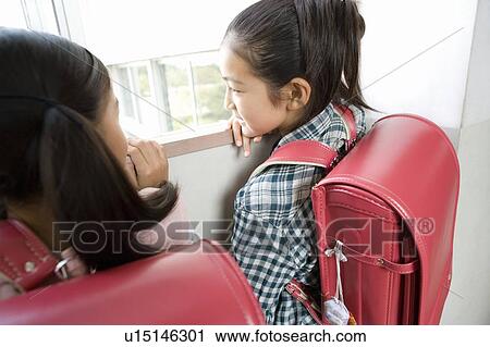Stock Image - Japanese Students In The School. Fotosearch