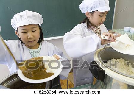 Picture - School Lunch Time. Fotosearch