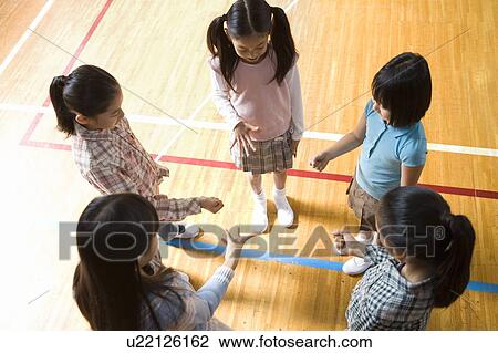 Stock Image - The Game Of Rock Paper Scissors. Fotosearch