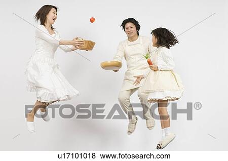Family jumping View Large Photo Image Stock Photo - Family jumping. Fotosearch