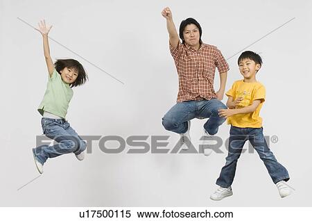 Family jumping View Large Photo Image Stock Photography - Family jumping. Fotosearch
