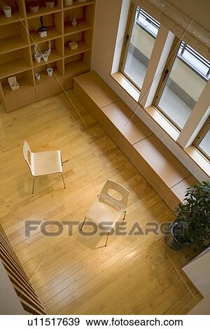 Two chairs on floor View Large Photo Image Stock Photo - Two chairs on floor. Fotosearch