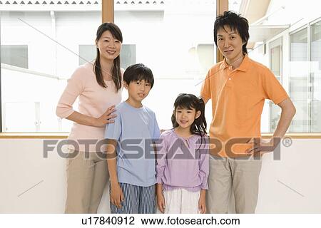 Stock Image - Portrait of family. Fotosearch