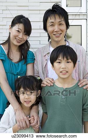 Stock Image - Portrait of family. Fotosearch