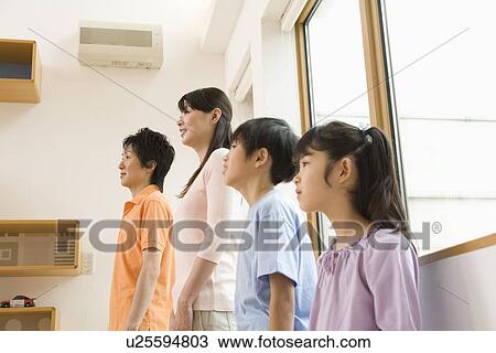 Stock Image - Portrait of family. Fotosearch
