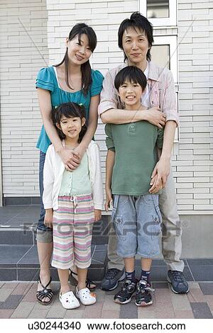 Stock Image - Portrait of family. Fotosearch