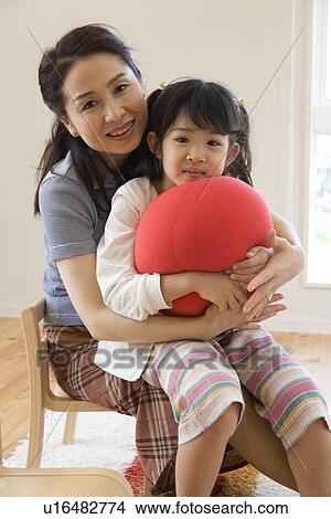 Picture - Portrait of grandmother and girl. Fotosearch