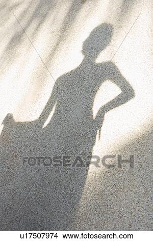 Shadow of young woman View Large Photo Image Picture - Shadow of young woman. Fotosearch