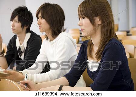 College students studying in lecture room View Large Photo Image Picture - College students studying in lecture room. Fotosearch