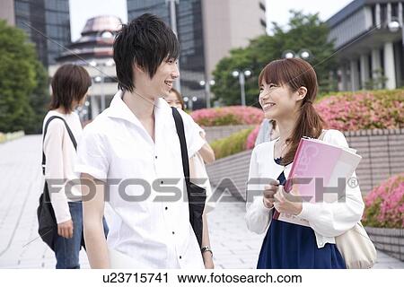 College students talking View Large Photo Image Stock Image - College students talking. Fotosearch