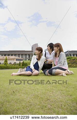 College students talking View Large Photo Image Stock Photo - College students talking. Fotosearch