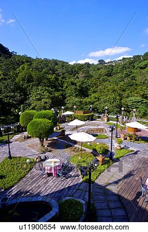 Picture - Beautiful scenery of outdoor space with modern style. Fotosearch