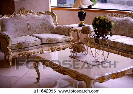 Interior design of classical style in the living room View Large Photo Image Stock Photography - Interior design of classical style in the living room. Fotosearch