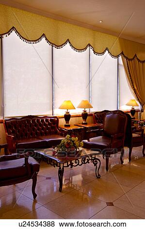 Stock Photo - Interior design of modern style in the living room. Fotosearch