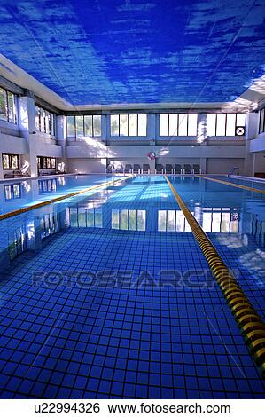 Stock Photograph - Interior design of swimming pool. Fotosearch