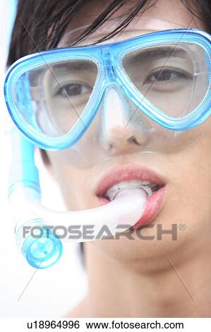 Stock Photograph - Portrait of Japanese young man. Fotosearch